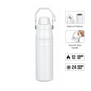 THERMORA - Hans Larsen SummitGrip Thermal Flask 710 ml - White