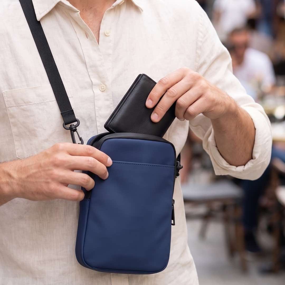 UPTON - Giftology Crossbody Travel Bag - Navy Blue - Image 6