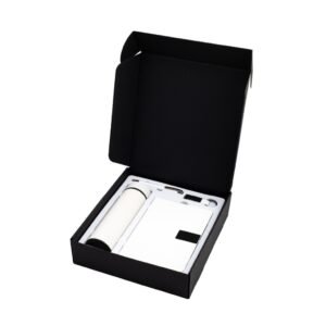 ORION SET - Giftology Set of Temperature Flask, Notebook, Pen and Keychain - White