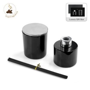 PROVENCE - Arabian Oud Scented Candle and Diffuser Set - Black