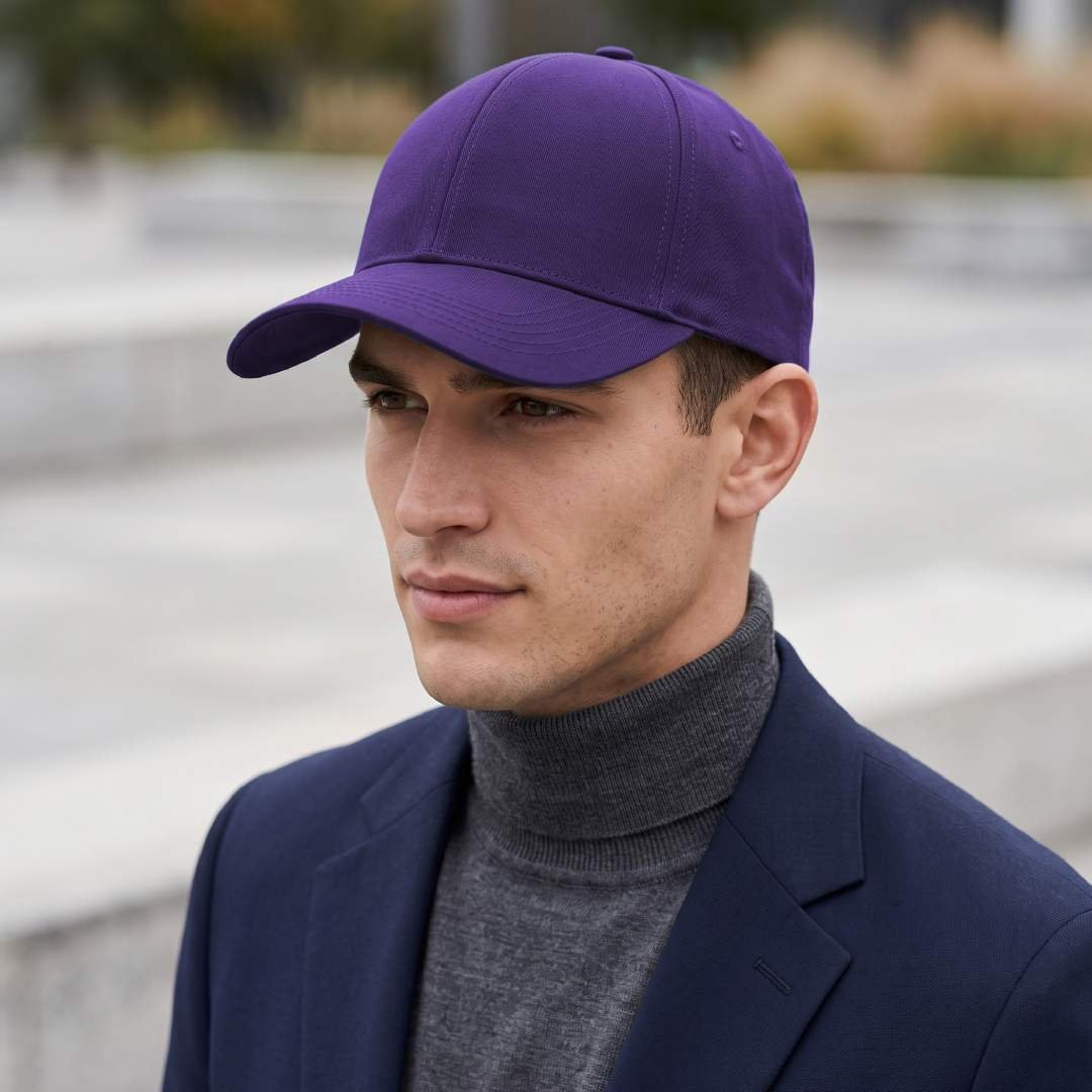 PEAK - Santhome® DryNCool® Advanced Seamless 6-Panel Cap - Purple - Image 4