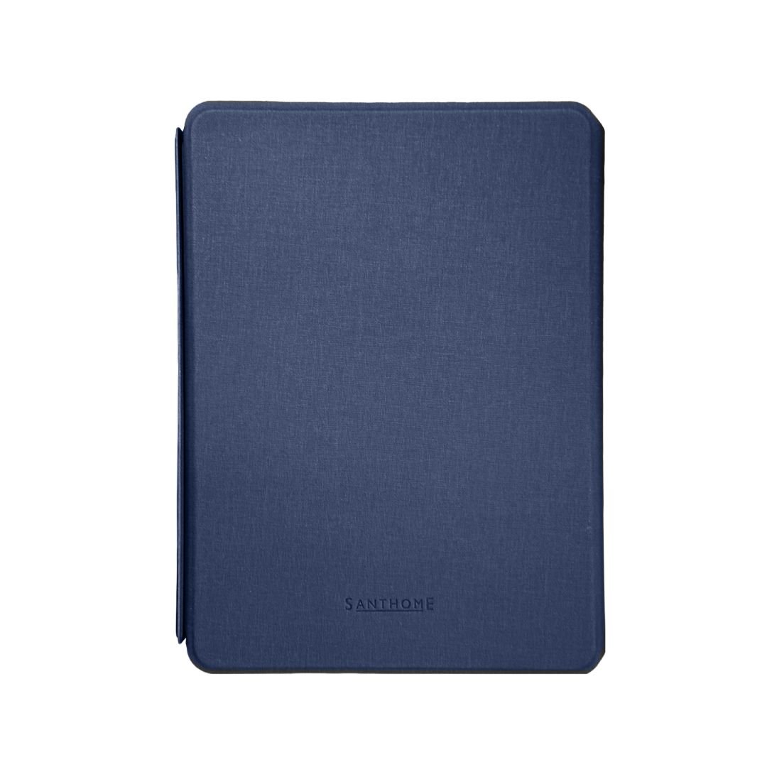 SOLAIS - Santhome Recycled 10000 mAh Power Bank with 15W Magsafe Smart A5 Organizer - Navy Blue - Image 7