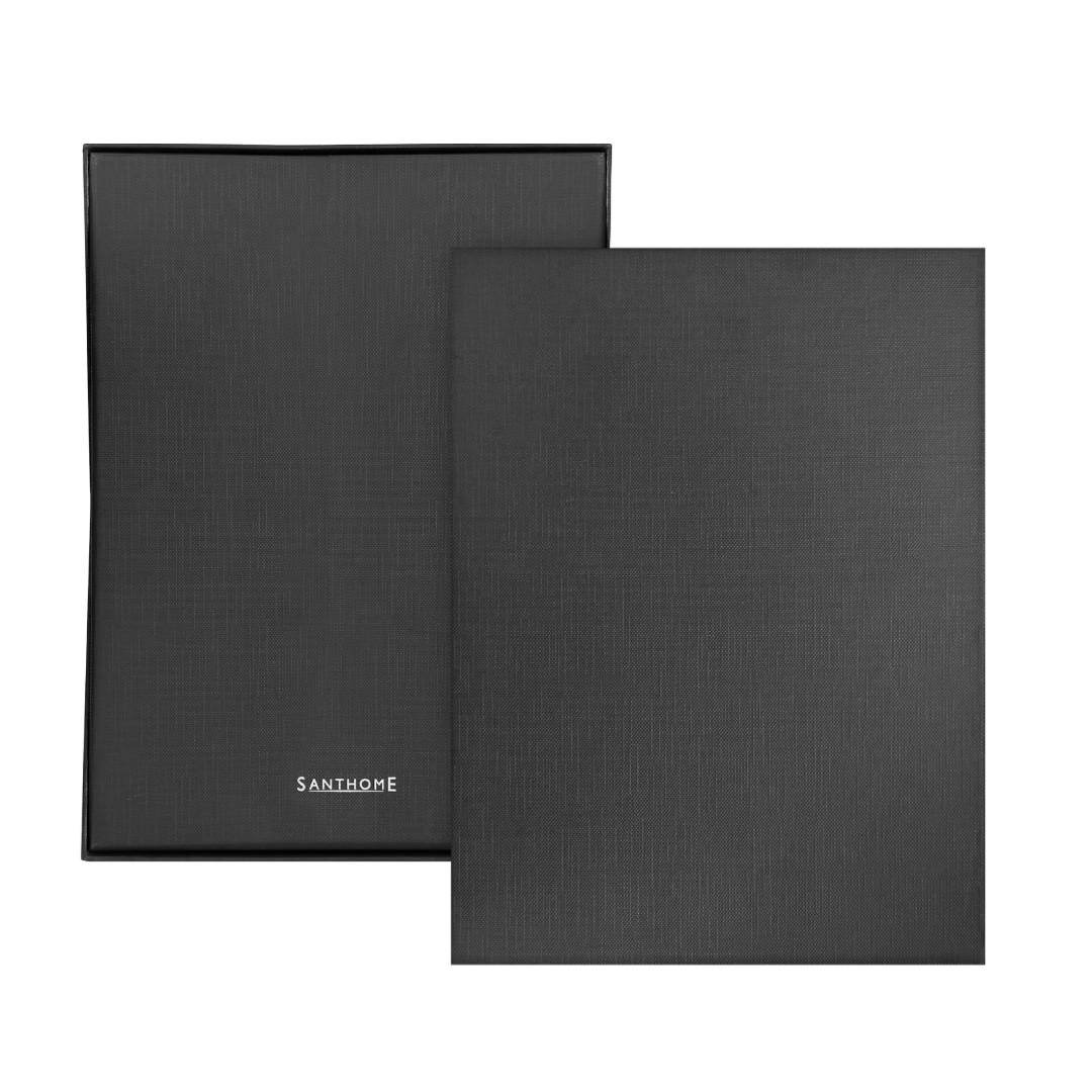 SOLAIS - Santhome Recycled 10000 mAh Power Bank with 15W Magsafe Smart A5 Organizer - Navy Blue - Image 9