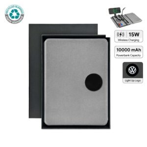 SOLAIS - Santhome Recycled 10000 mAh Power Bank with 15W Magsafe Smart A5 Organizer - Grey