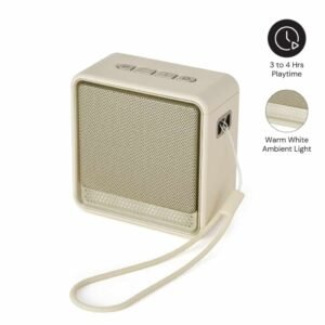 FELIX - @memorii Portable Wireless Speaker - Beige / Gold