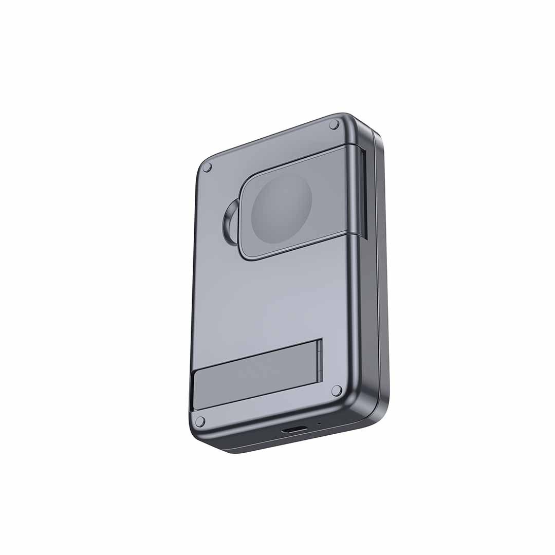 ARGENE - @memorii Magfold 3 in 1 Wireless Charger Stand - Metallic Grey - Image 6