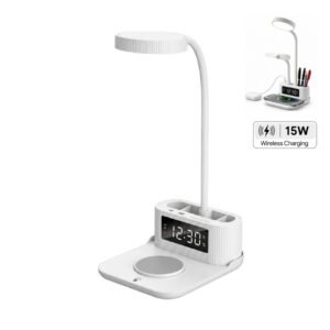 VELTRIX - Giftology 6-in-1 Multifunctional Desk Lamp - White