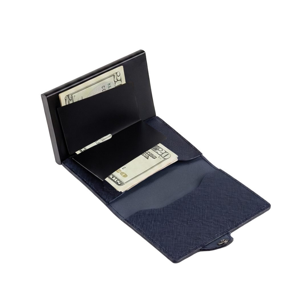 CROSS RFID Card Holder Wallet - Navy Blue - Image 5