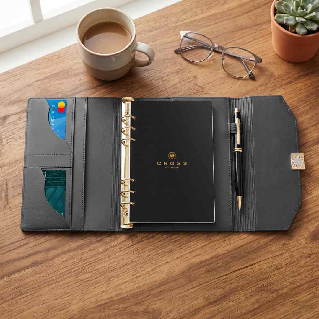 Cross® A5 Folio Organizer With Ring Binder - Black - Image 6