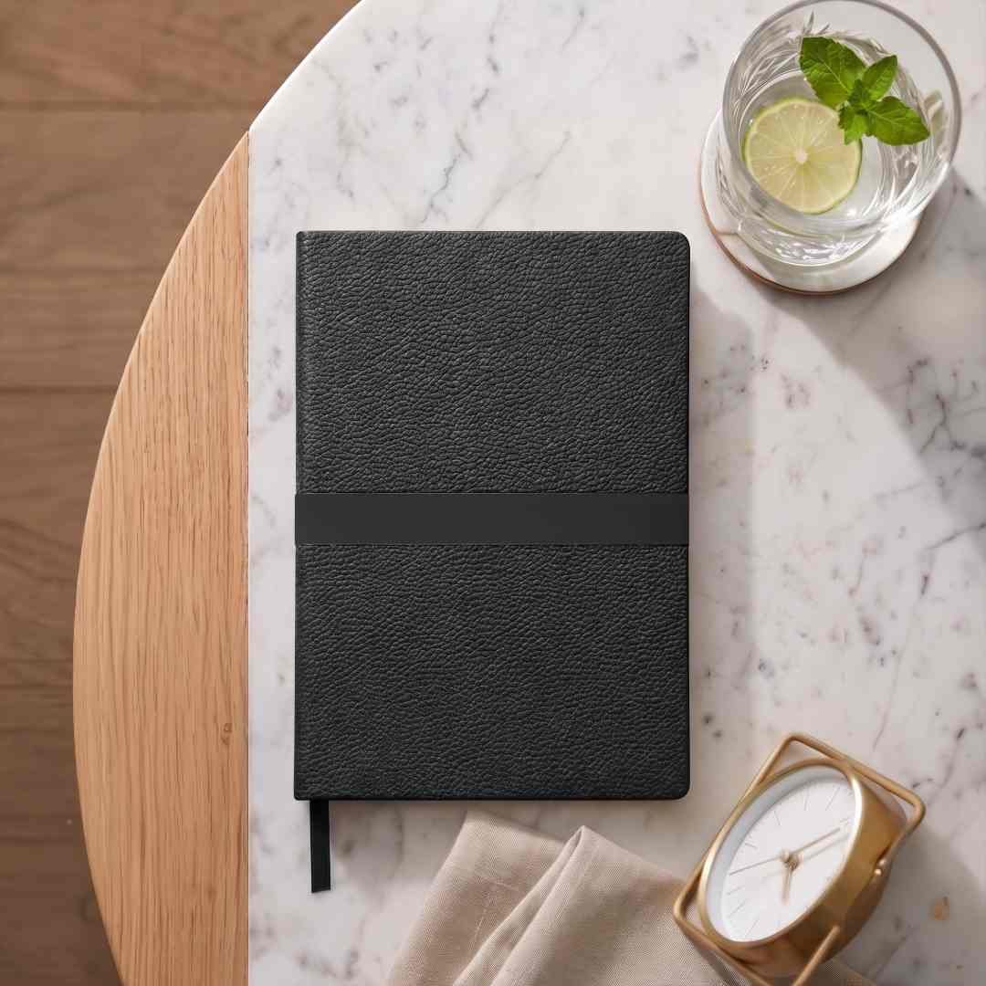 ROVENA - Giftology A5 PU Soft Cover Notebook - Black - Image 5