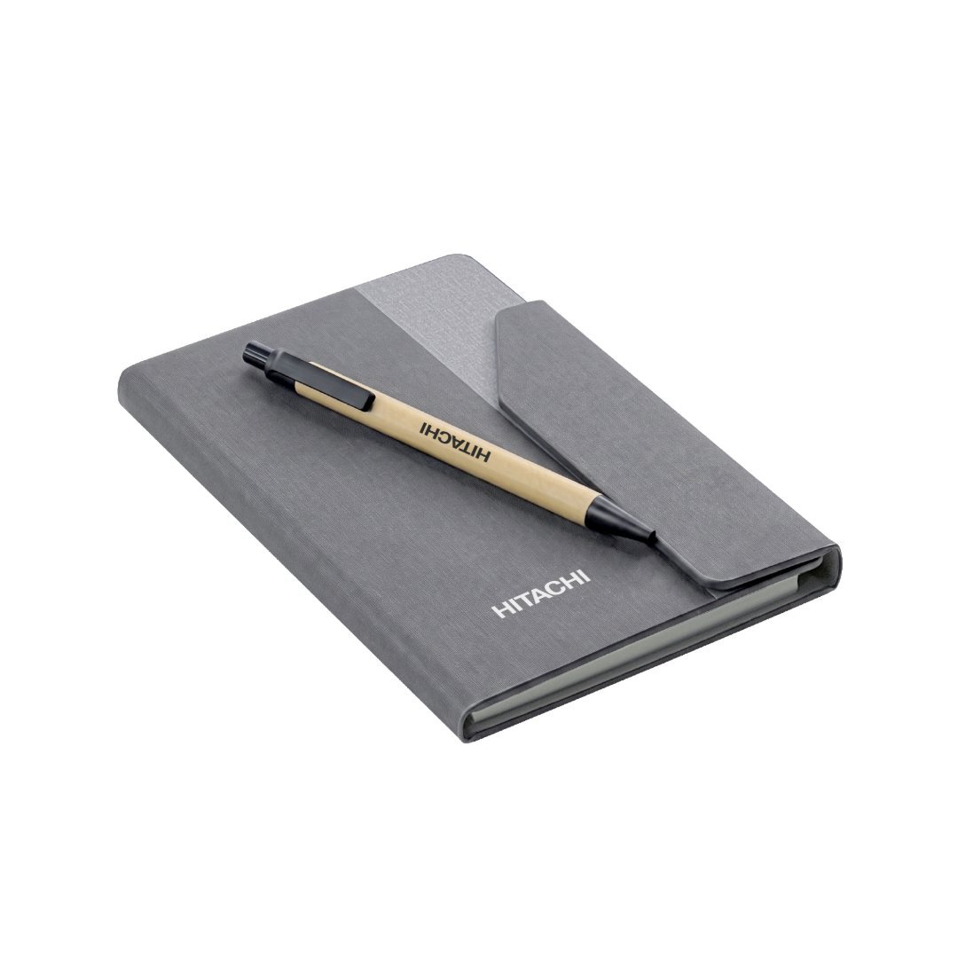 CARLO - Giftology Notepad with Pen and Sticky Note - Grey - Image 6