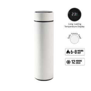 WAHA - Giftology Thermal Flask with LED Temperature Display 500ml - White